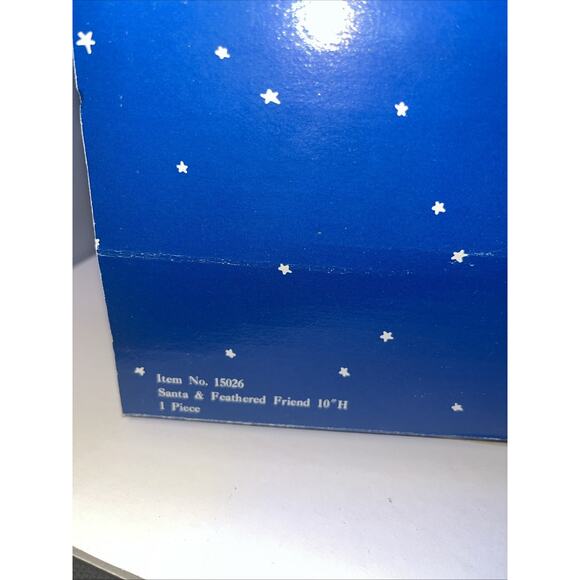 1994 Clothtique Possible Dreams Forest Santa Holding Swan, Goose & Lantern 15026 - Picture 9 of 9